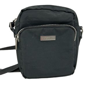 Baggallini Small Gray Nylon Crossbody Organizer Shoulder Travel Bag